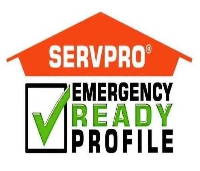 SERVPRO logo with emergency ready profile text under it