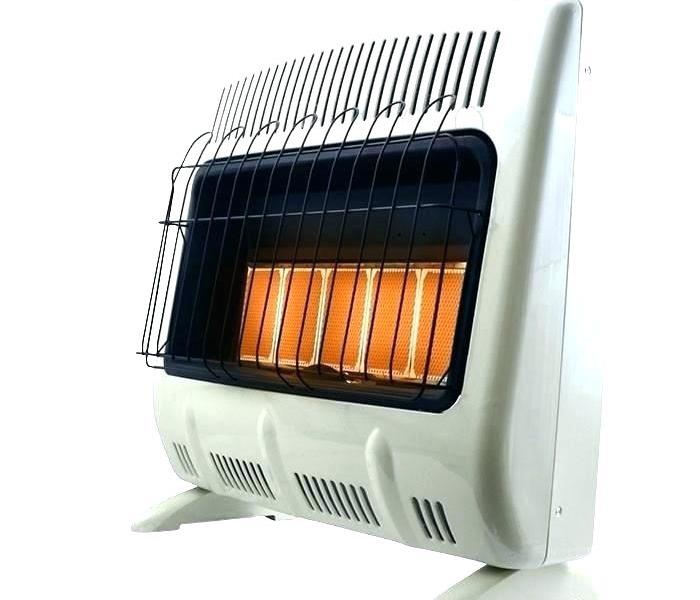 White Space Heater with orange glowing elements 